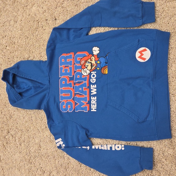 Super Mario Boys Hoodie Size XL - Picture 1 of 6